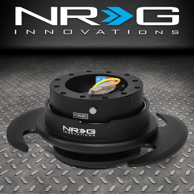 ГОНОЧНОЕ РУЛЕВОЕ КОЛЕСО NRG GEN 3.0 2.5 С КОРОТКИМ БЫСТРОРАЗЪЕМНЫМ АДАПТЕРОМ НА 6 ОТВЕРСТИЙ ЧЕРНОГО ЦВЕТА