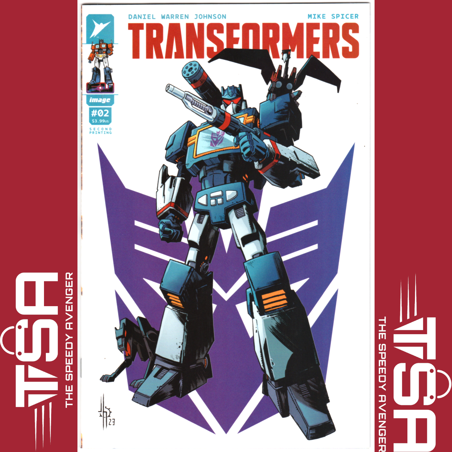 TRANSFORMERS #2 Jason Howard 2nd Printing Soundwave Variant 2023 Image Comics