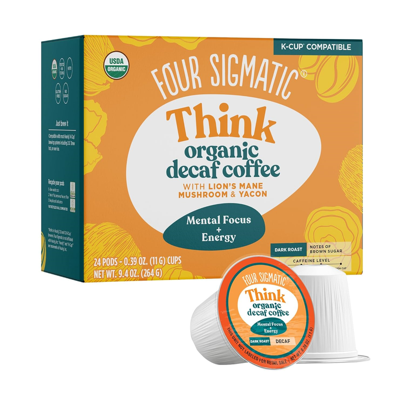 Four Sigmatic Decaf Mushroom Coffee K-Cups | Organic and Fai