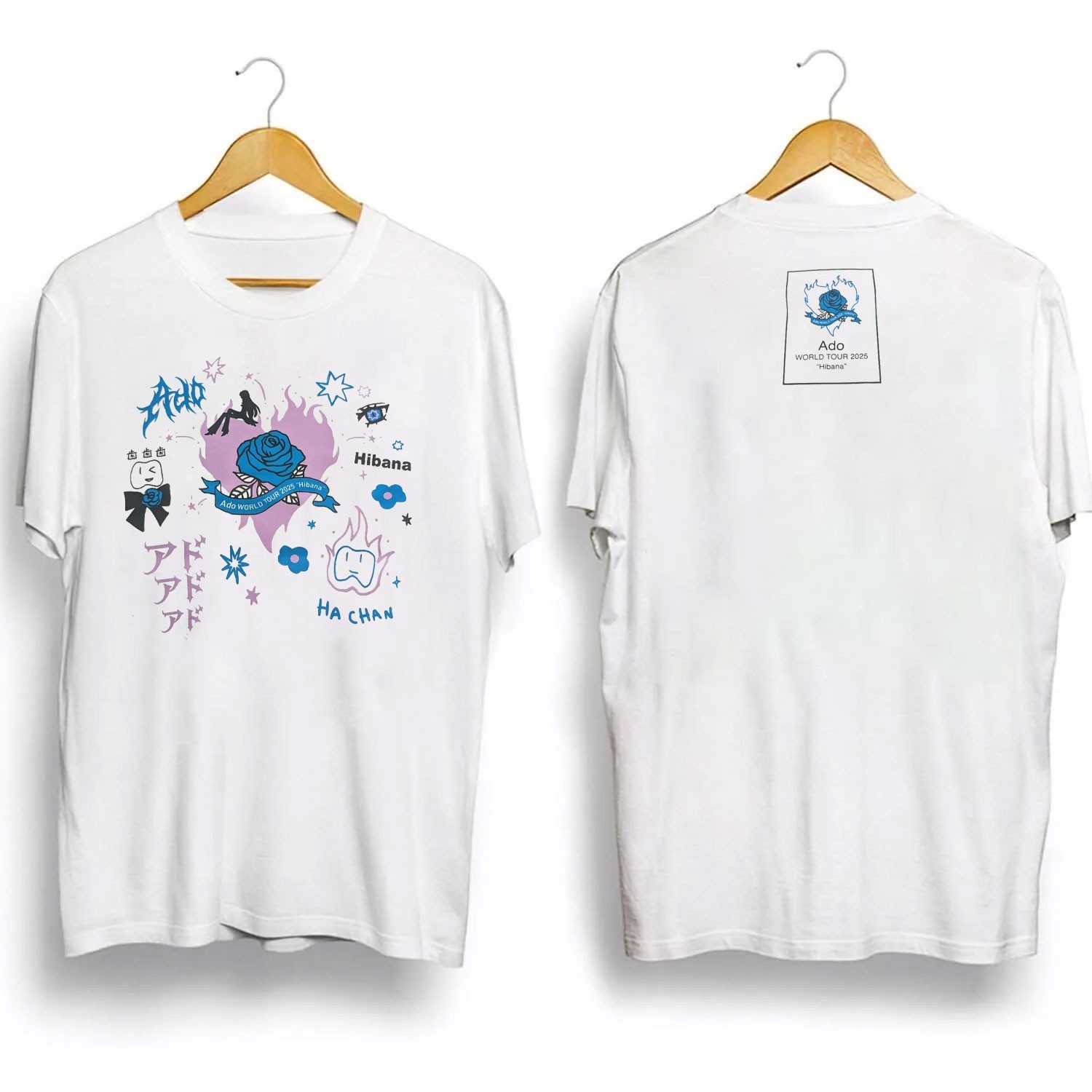 ado Tシャツ hibana XXL Ado World Tour 2025 Hibana Limited Long T-Shirt XXL Official
