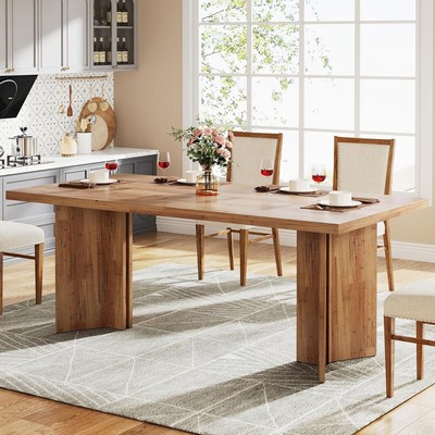 Tribesigns 63-inch Dining Table for 4-6, Farmhouse Kitchen Table