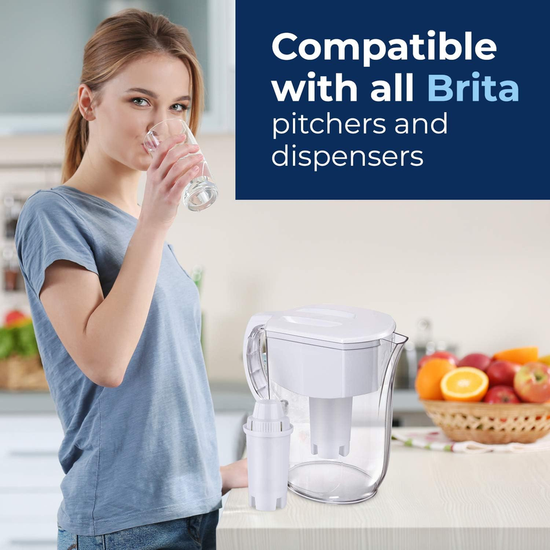 Advanced Brita Replacement Water Filters for Brita Pitchers and Dispensers. Comp
