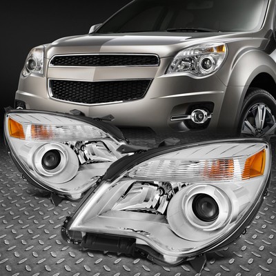 Для 10-15 Chevy Equinox LTZ Заводская пара проекторных фар хромированного/янтарного цвета