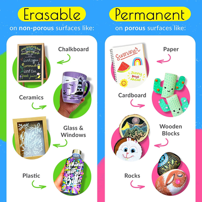 Fine Tip Chalk Markers For Chalkboard, Blackboard, Window, Labels, Bistro,