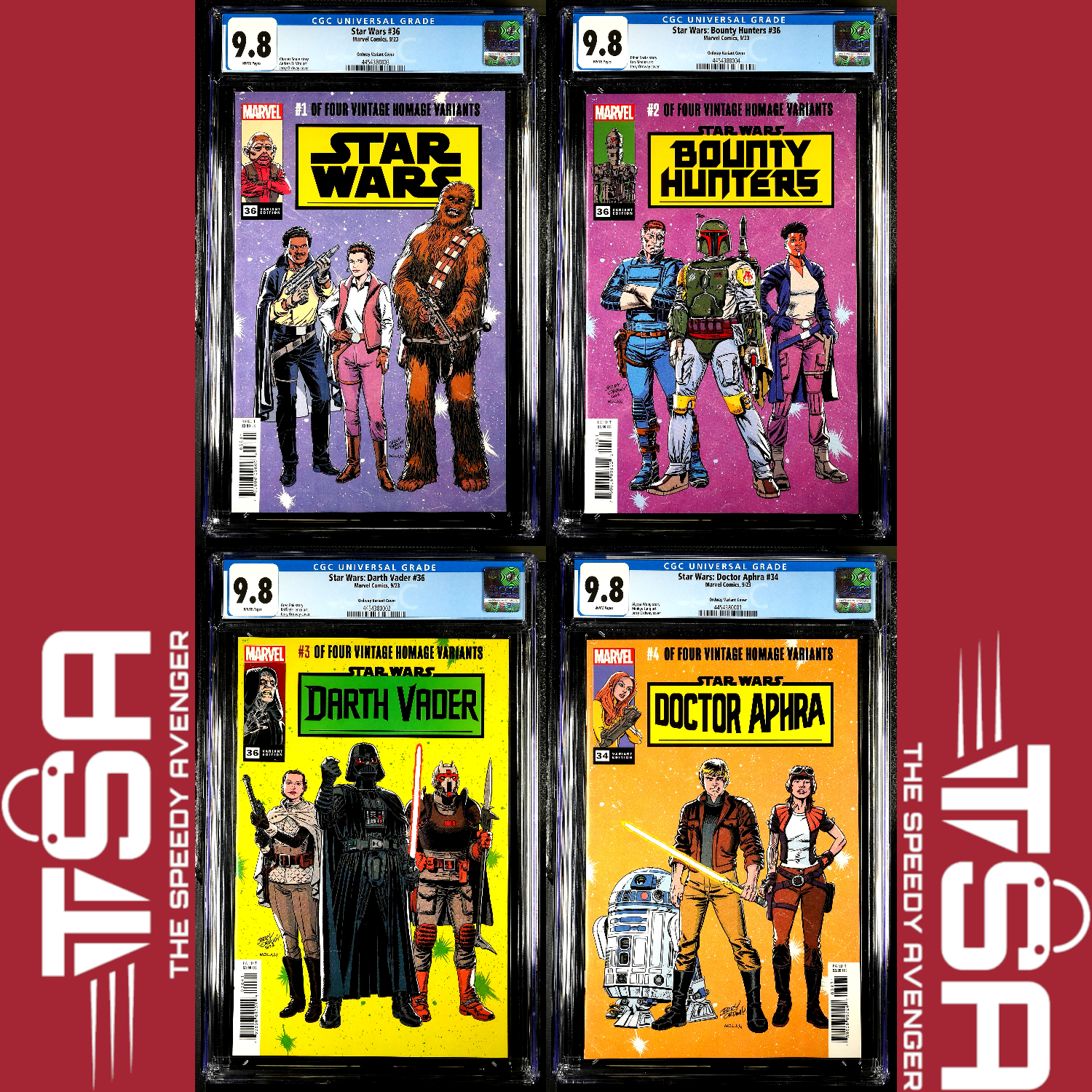 STAR WARS CGC 9.8 2023 Jerry Ordway Return of the Jedi Homage Variants Marvel