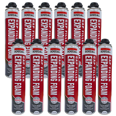 12 x Soudal Gun Grade Expanding Foam 750ml eBay