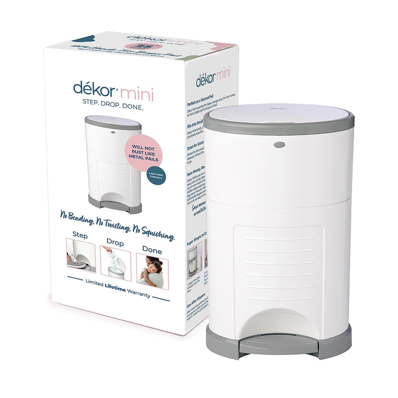 Trash Pail Can Baby Disposal Odor Control Closed Cell Abs Home Nursery