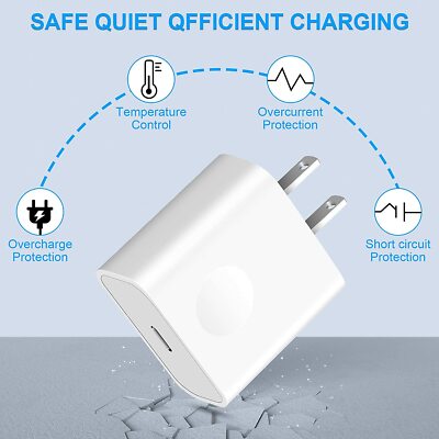 USB C To USB C Fast Charger 60W Type C Cable 20W PD Block For Samsung iPhone 15