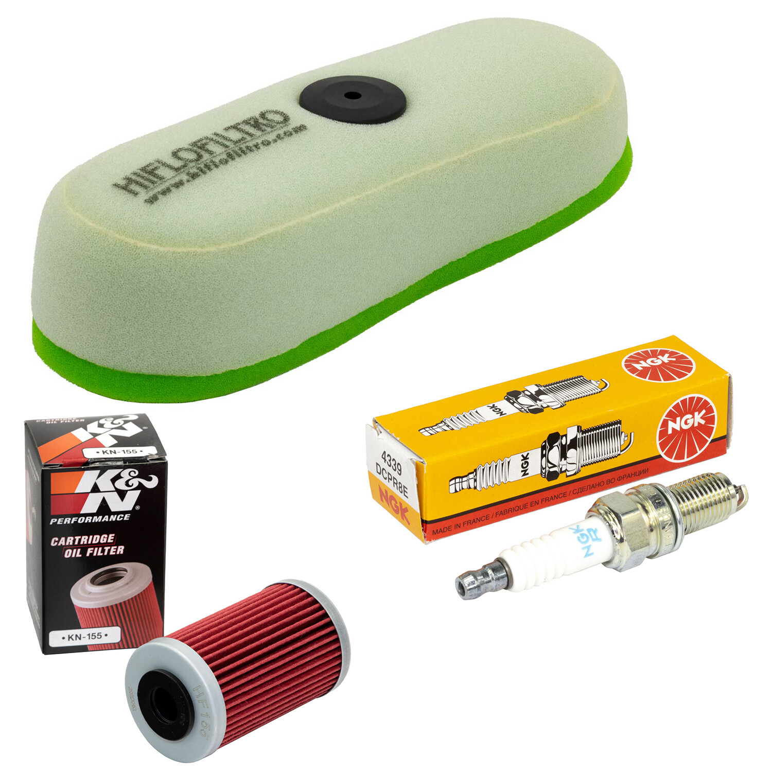 Set Zündkerze Luftfilter Ölfilter Wartung für Husaberg FE 450 400 501 650 00-08