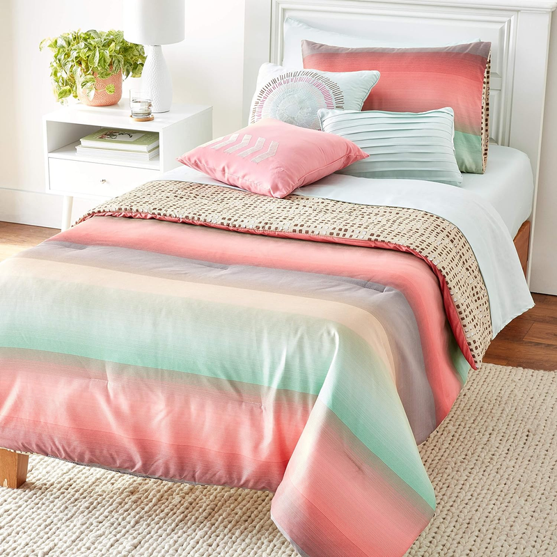 8-Piece Cypress Quilt Set, Twin Quilt Comforter Set, Lightweight Ultra-Soft Micr