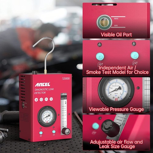 Ancel S3000 Automotive EVAP Smoke Machine Diagnostic Car Leak Detection Tester Ancel S3000 Automotive EVAP Smoke Machine Diagnostic Car Leak Detection Tester