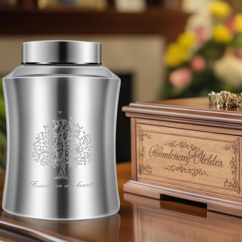 Large Cremation Urn for Adult Human Ashes, Up to 220 lbs Funeral Body Urn with L