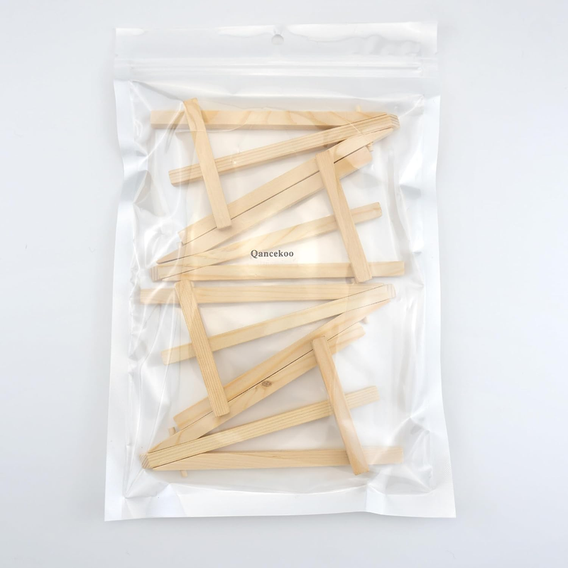 4pcs Mini Pine Wood Easels Desk Display Small Easel Triangle Frame Wedding Table