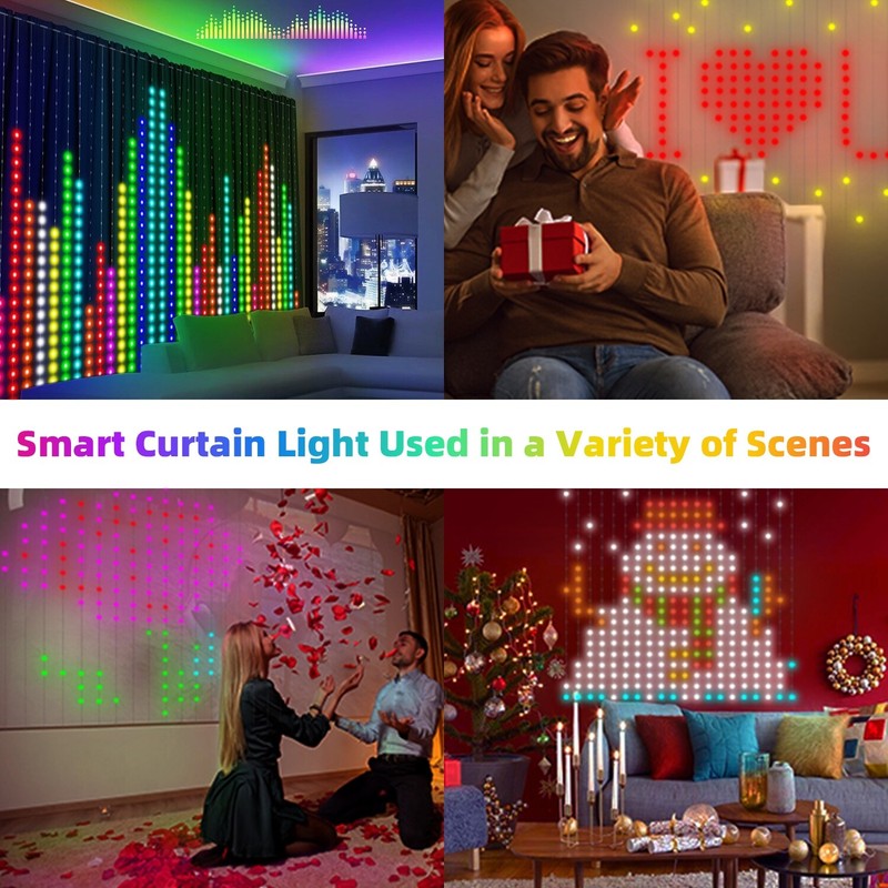 Smart Curtain Lights With Bluetooth App