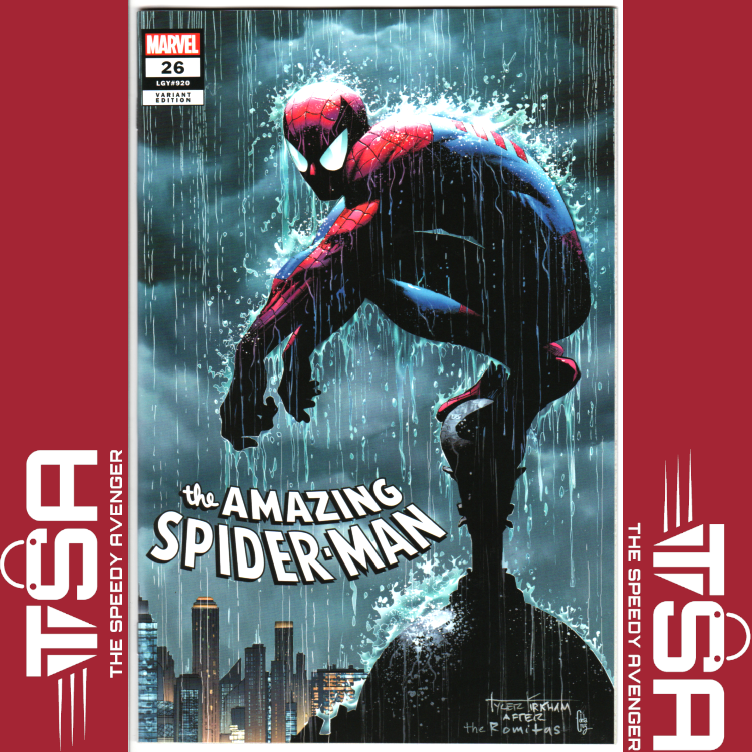 AMAZING SPIDER-MAN #26 (Vol 6) Tyler Kirkham Romita Homage KAMALA KHAN DEATH KEY