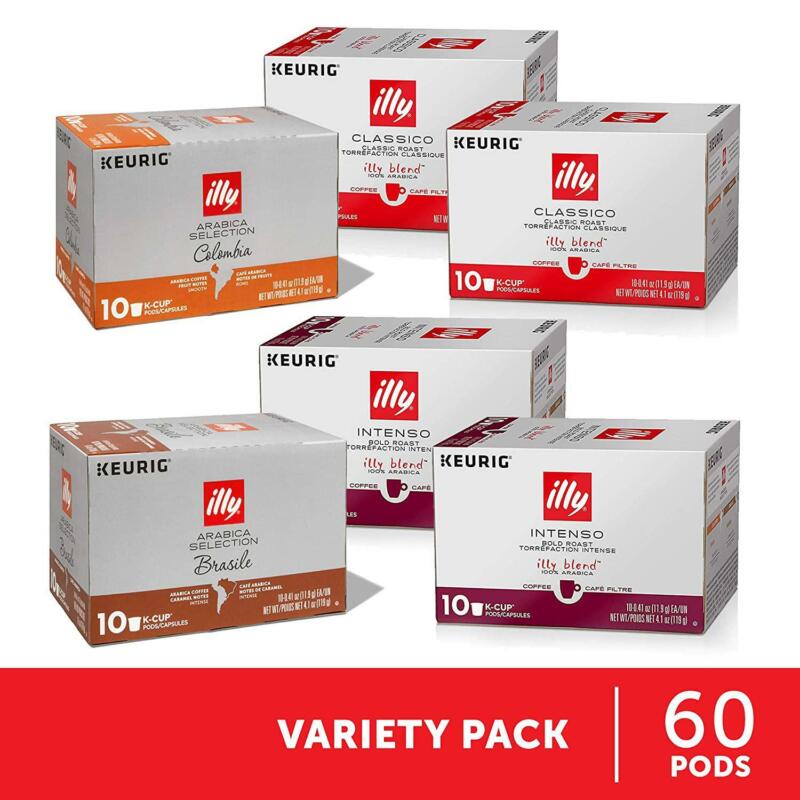 Illy Coffee, Variety Pack, K Cup for Keurig, 100% Arabica Be