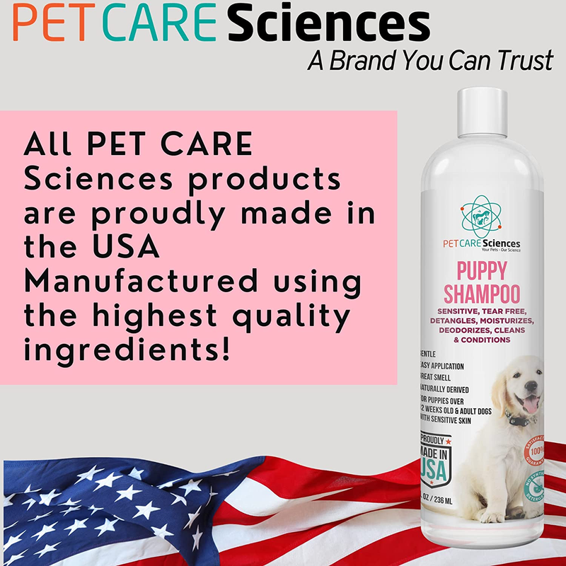 8 Fl Oz Tearless Puppy Shampoo and Conditioner - anti Itch Dog Shampoo Sensitive