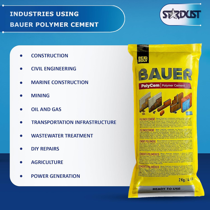 Bauer Instant Polymer Cement 4-Pack, Ready-To-Use Alternative to Mortar ...