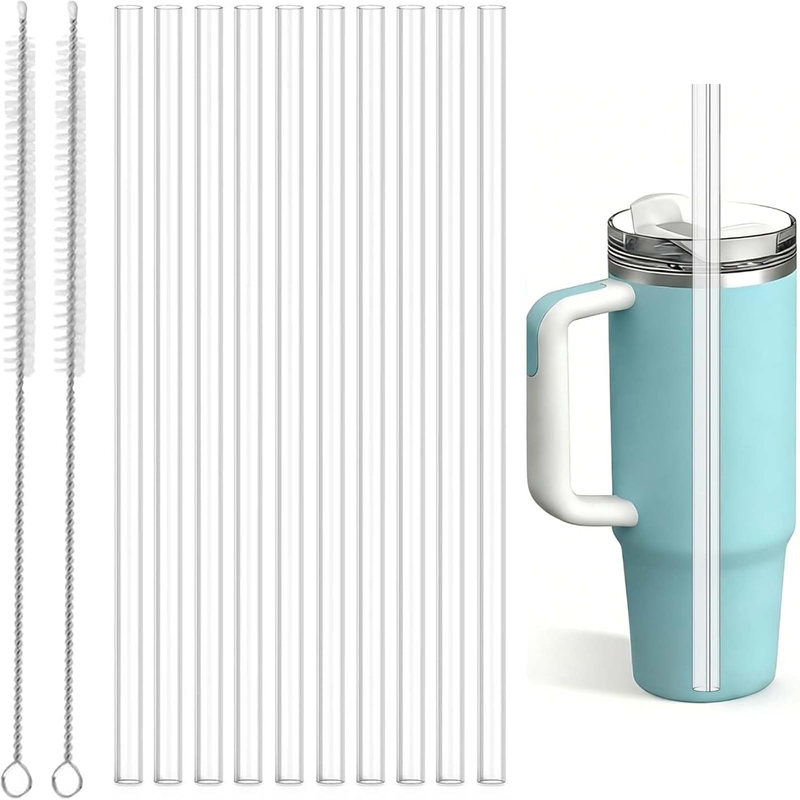 10 PCS Replacement Straw Compatible with Stanley & Yeti 40 Oz 30 Oz Cup Tumbler,