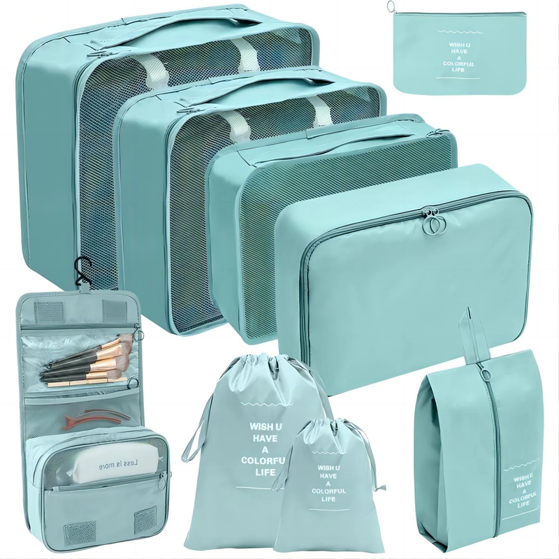 Packing Cubes 9 Set, Travel Packing Organizers with Large Toil...