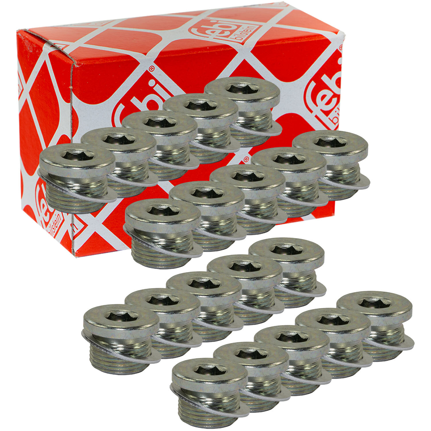 Ölablassschraube FEBI 12341 2x M12 x 1,5 mm für Aprilia Honda