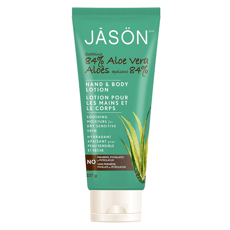 JASON Soothing 84% Aloe Vera Hand and Body Lotion (IASC Certified), 8 Ounce Bott