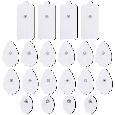 TENS/EMS Unit Replacement Pads NURSAL 20 Pack 3.5Mm Snap Electrode Patches for E