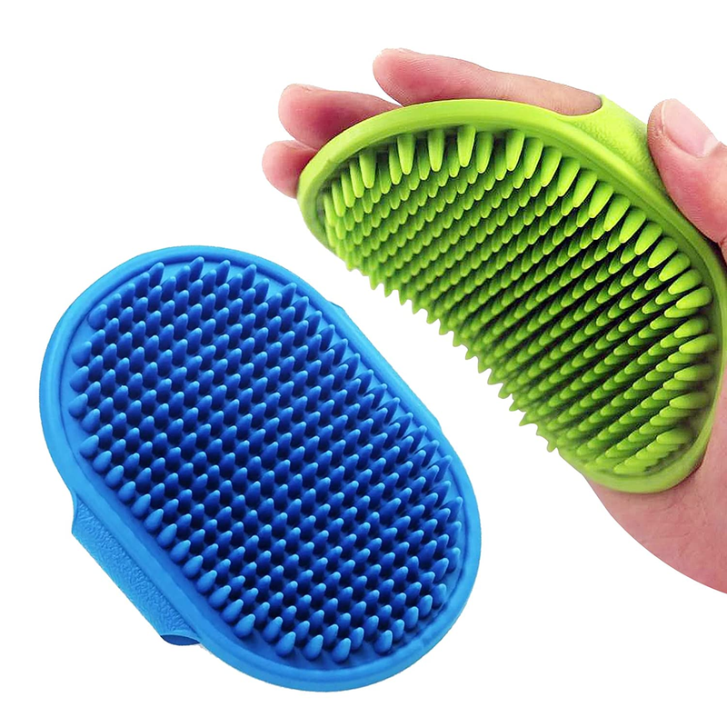 Dog Grooming Brush,  Pet Shampoo Bath Brush Soothing Massage R...
