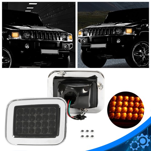 Для 03-09 Hummer H2 Base, левая и правая дымчатая линза, светодиодные указатели поворота, стояночные огни