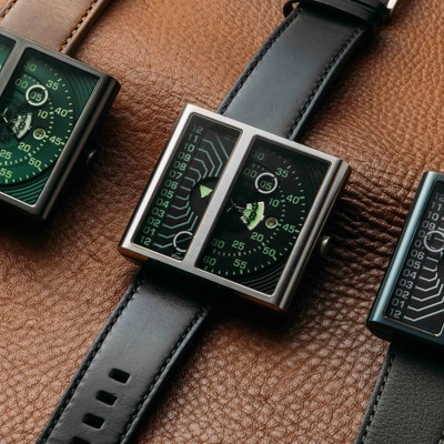 Pre-owned Xeric Soloscope Ii Automatic Steel Black Limited Edition