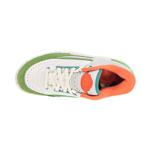 Pre-owned Nike Air Jordan 2 Retro Low "titan" Women's Shoes Sail-safety Orange Dv6206-183