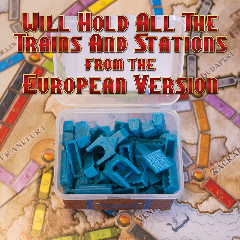 PRODUCT80 Bitsbin Storage Cases for Ticket to Ride Board Games, Compatible with