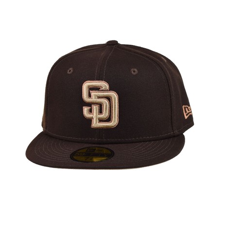 

Мужская приталенная шляпа New Era San Diego Padres Monocamo 59Fifty коричнево-коричневая, Коричневый