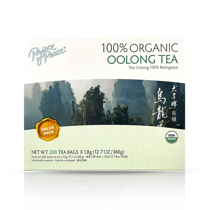 100 % Organic Tea, BEST VALUE Family Size, 200 Tea Bags (Organic Oolong Tea)