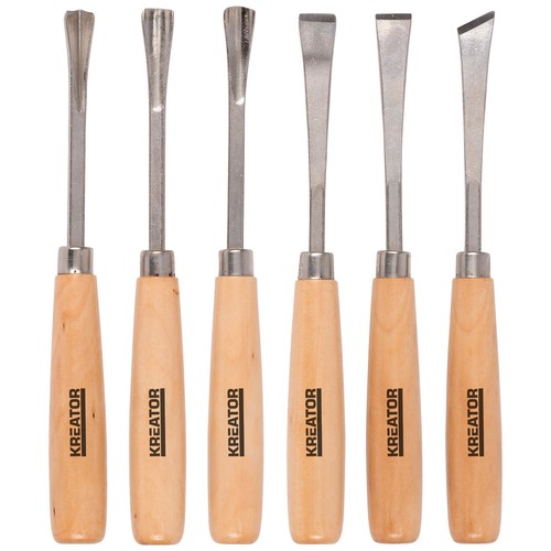 Schnitzmesser Holz- Beitel Set 6 Teile Holzschnitzerei Holzmeissel