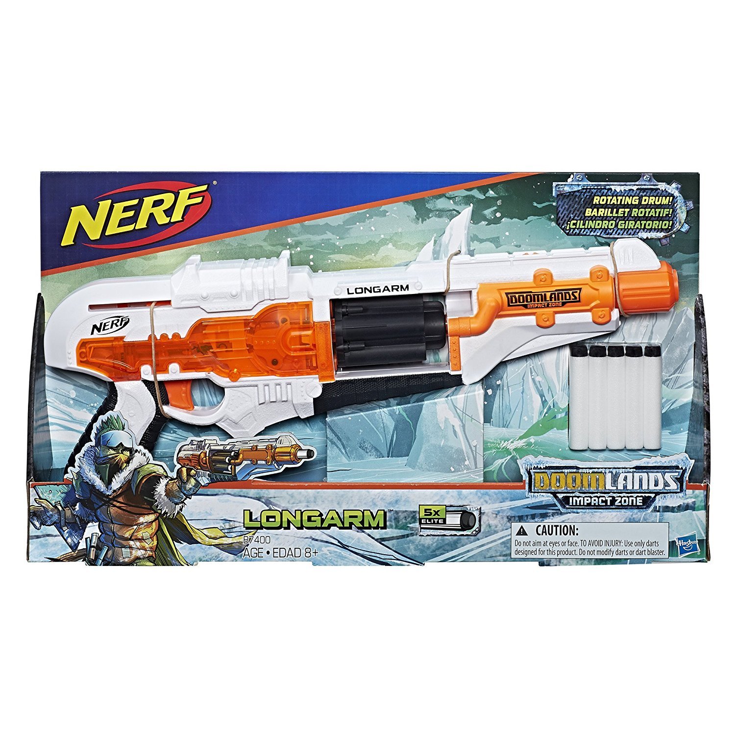 Nerf Gun Doomlands Impact Zone Longarm Blaster Gun