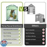 Porayhut Pop Up Greenhouse Tent,Portable X-Large Walk-in Flower House ,Indoor Outdoor Gardening Plant Sunshine Room with PE Mesh Cloth Cover for Protecting Plant from Cold Frost and Birds