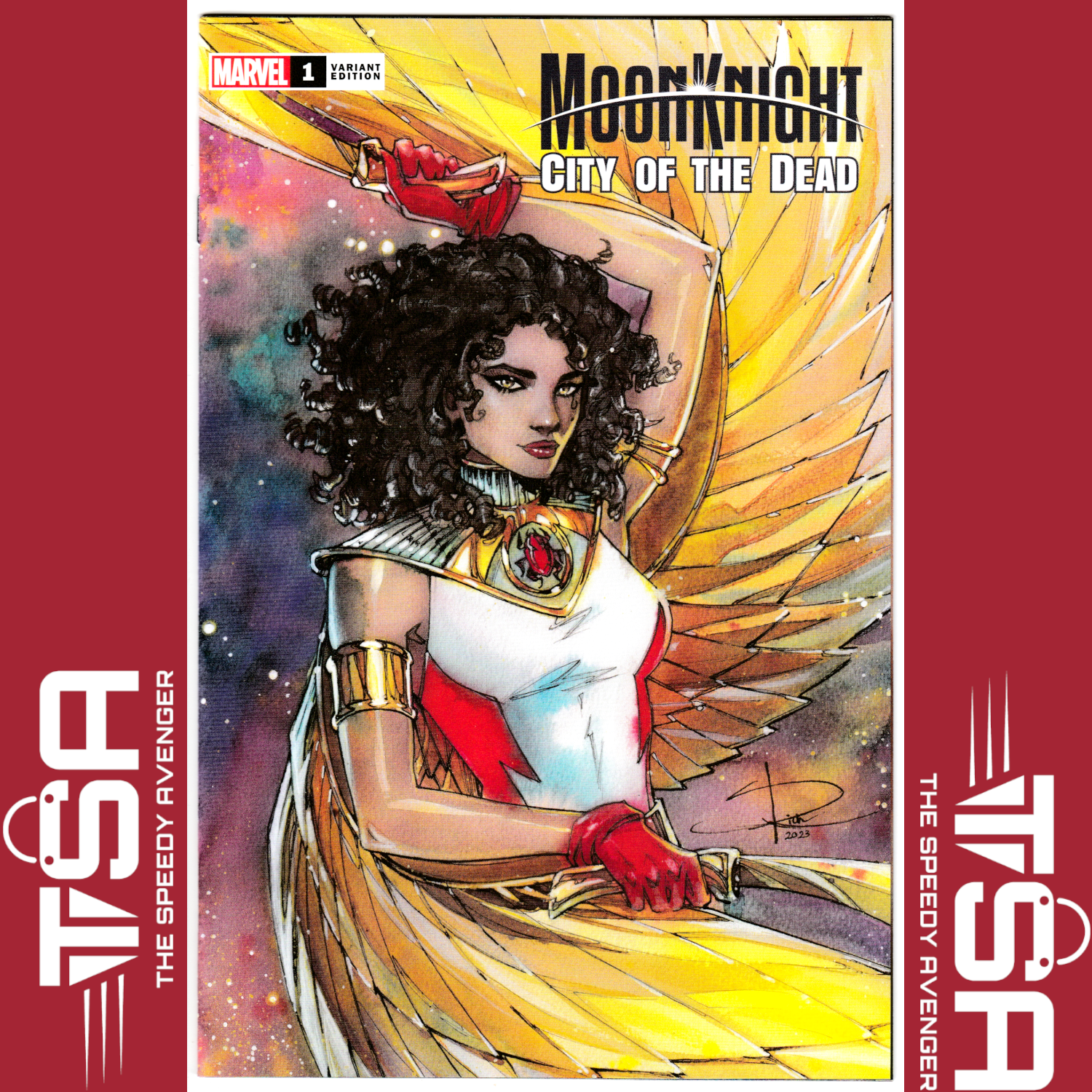 MOON KNIGHT CITY OF THE DEAD #1 Sabine Rich Exclusive Variant SCARLET SCARAB!