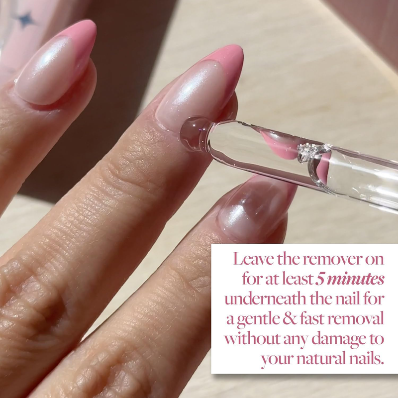 Press On Nail Remover | Odorless, No Acetone, Gentle Press-On Nail Remover Serum