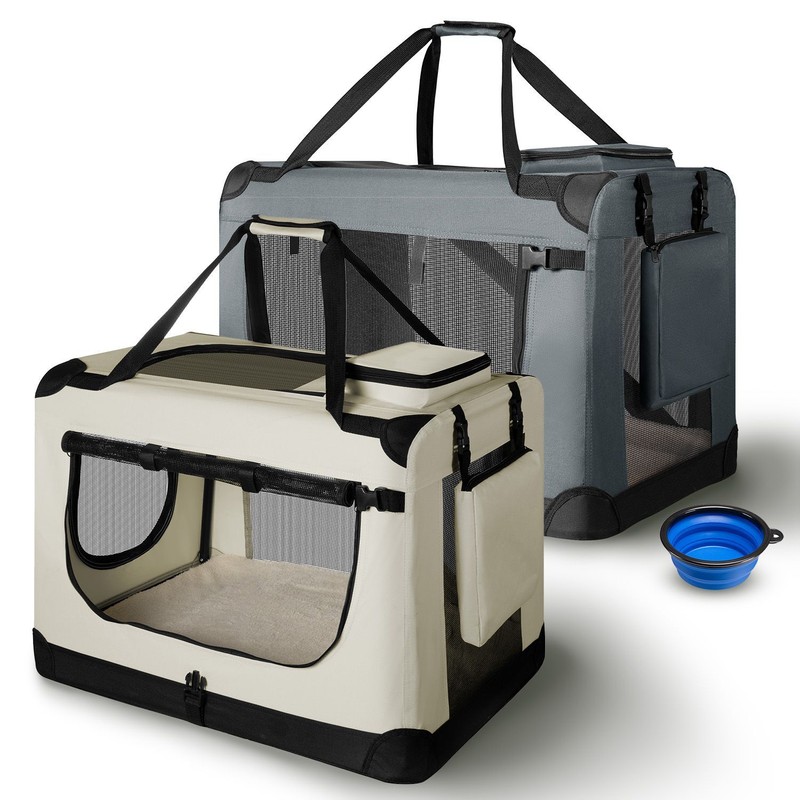 Hundetransportbox Hundebox Faltbar Autotransportbox Katzen Hunde Box Juskys®