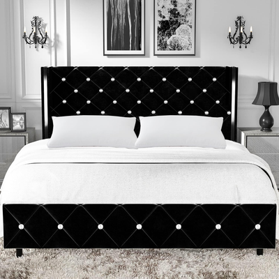 Diamond headboard cheap bed frame