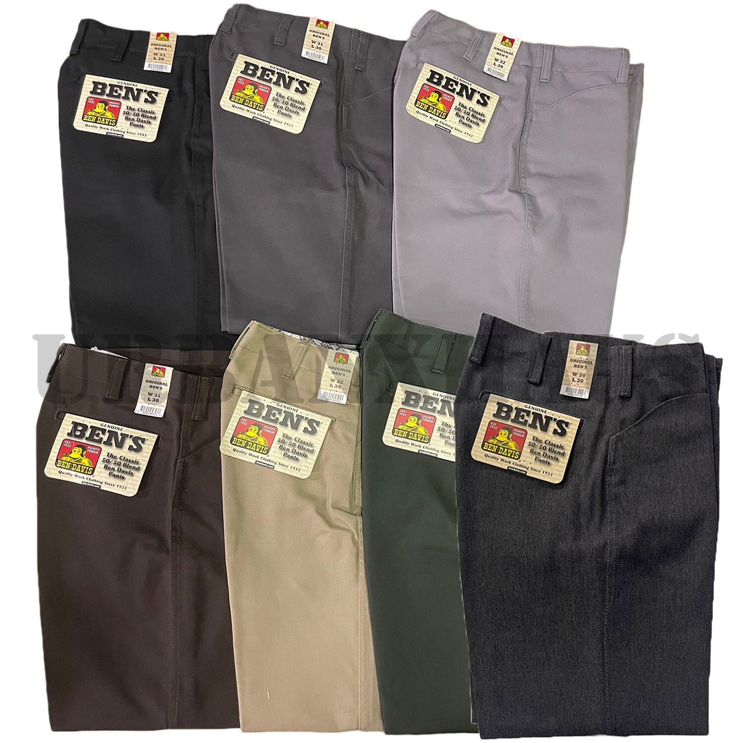 BEN DAVIS Original Ben's フリスコ　W34/L30 90s W34 L30 BEN DAVIS フリスコ ワークパンツ USA製 - メルカリ