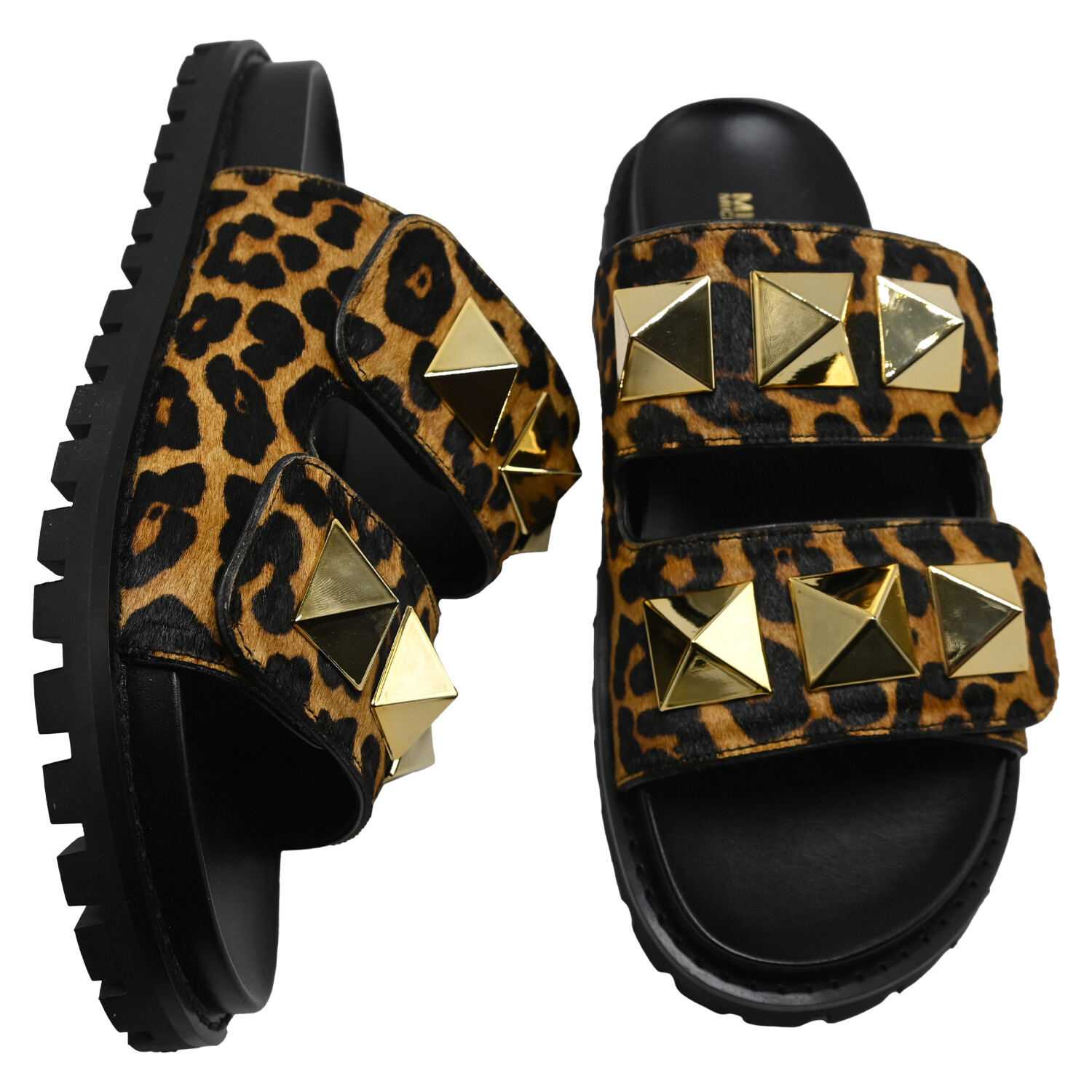 Michael Kors Women's STARK Studded Leopard Print Calf Hair