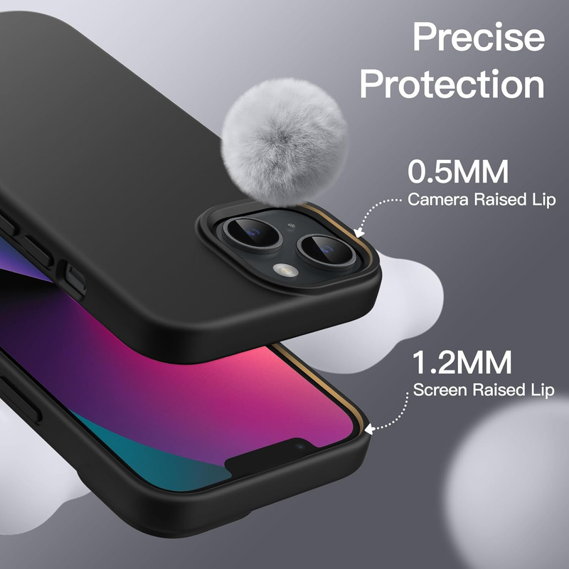 Silicone Case for iPhone 13 6.1-Inch, Silky-Soft Touch Full-Body Protective Phon