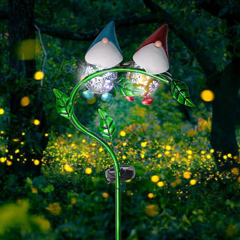 Solar Garden Lights Outdoor Decorative - Gnomes Solar Garden Stake Lights Waterp
