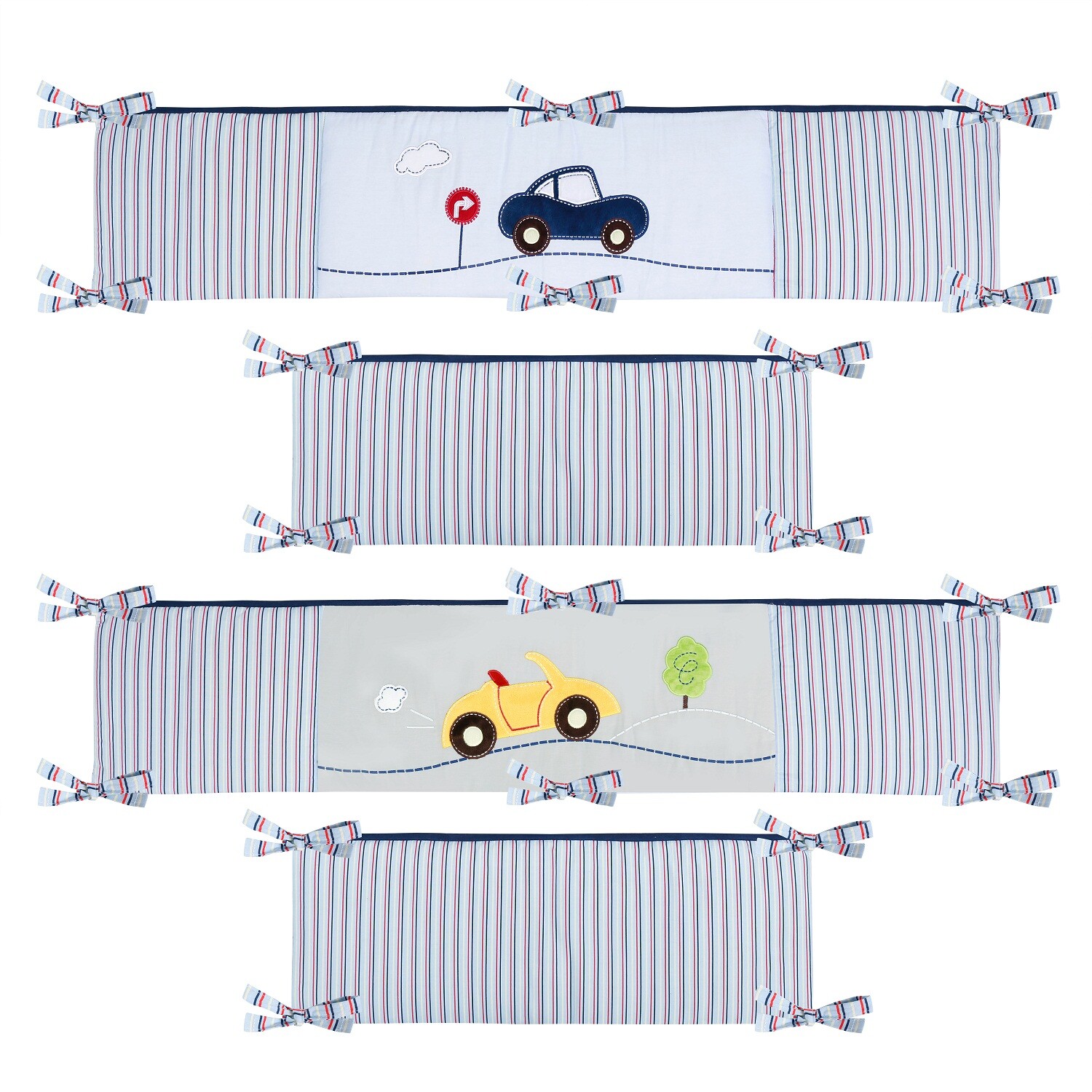 Laugh Giggle & Smile My Little Town 4 Piece Bumper Pad for Baby Bedding