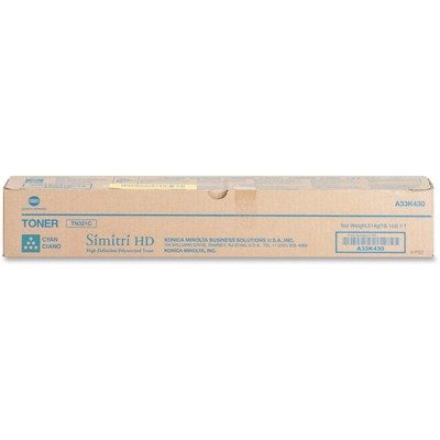 Konica Minolta Toner Cartridge f/224/284 25 000 Page Yield Cyan TN321C