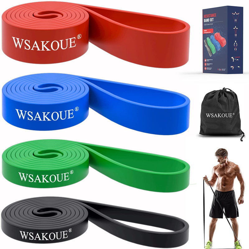 WSAKOUE Pull up Assistance Bands, Resistance Bands Set for Men & Women, Exercise