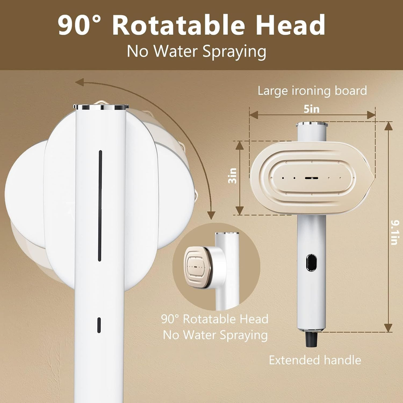 Steamer for Clothes,1200W 2-in-1 Small Handheld portable Travel Clothes Steamer,