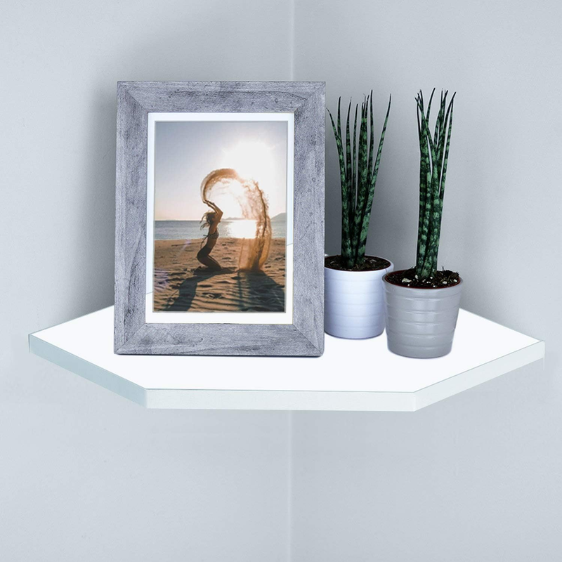 Floating Corner Shelves Wall Mounted Display Organizer Storage Shelf Set of 2 fo